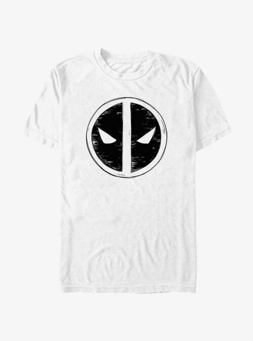 Marvel Deadpool & Wolverine Deadpool Scribble Emblem T-Shirt