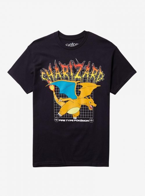 Pokemon Charizard Metal Two-Sided T-Shirt
