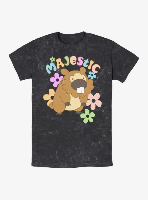 Pokemon Bidoof Majestic Mineral Wash T-Shirt
