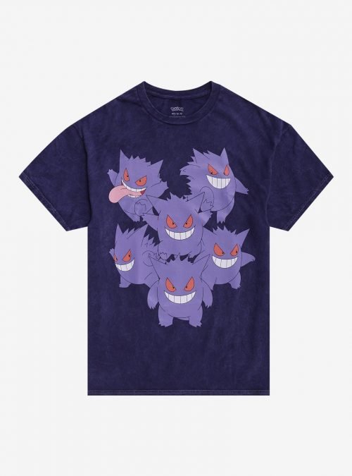 Pokémon Gengar Group Dark Wash Girls T-Shirt