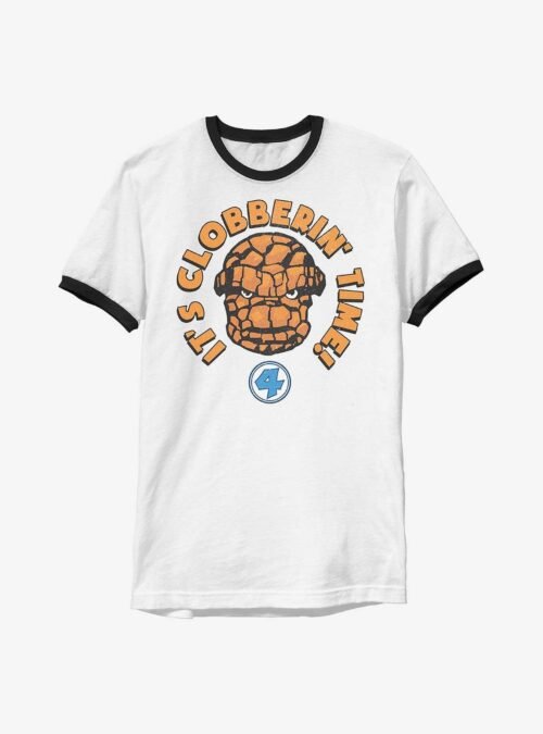 Marvel Fantastic Four Thing Smash Ringer T-Shirt