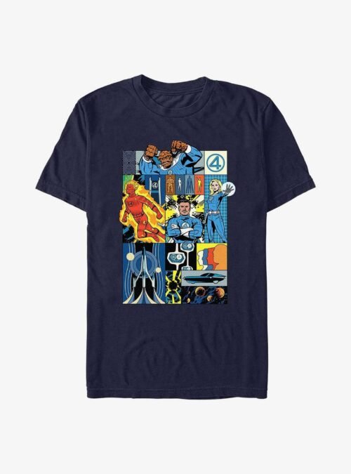 Marvel The Fantastic Four: First Steps Classic Collage T-Shirt
