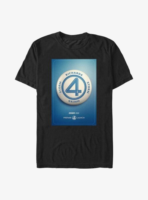 Marvel The Fantastic Four: First Steps Prepare 4 Launch T-Shirt