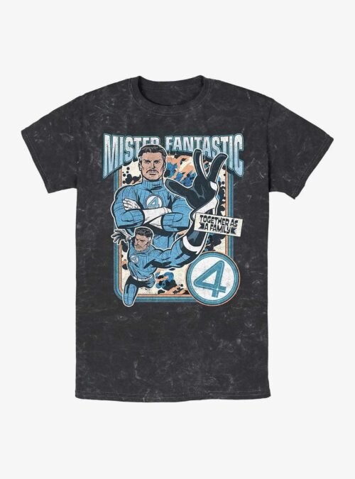 Marvel The Fantastic Four: First Steps Mister Fantastic Reed Mineral Wash T-Shirt Hot Topic Exclusive