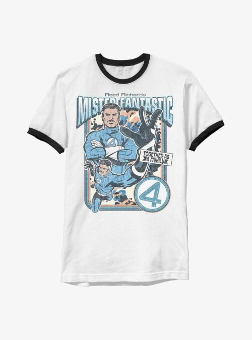 Marvel The Fantastic Four: First Steps Mister Fantastic Reed Ringer T-Shirt Hot Topic Exclusive