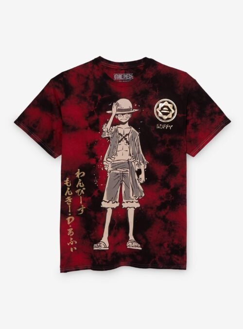 One Piece Luffy Foil Tie-Dye T-Shirt