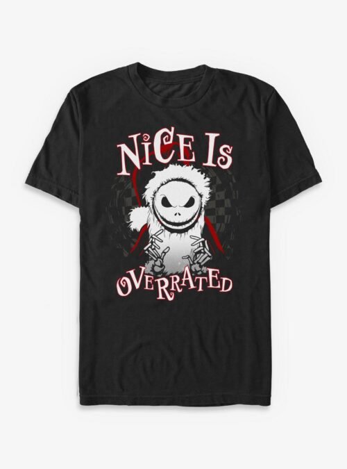 Disney The Nightmare Before Christmas Nice Is Overrated - Black